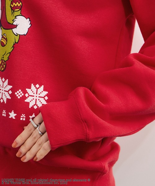 GOOD ROCK SPEED(グッドロックスピード)の「【GOOD ROCK SPEED/グッドロックスピード】Looney Tunes Sweatshirt ルーニー・テューンズ(スウェット・レディース・レッド系・FREE)」の10枚目の写真