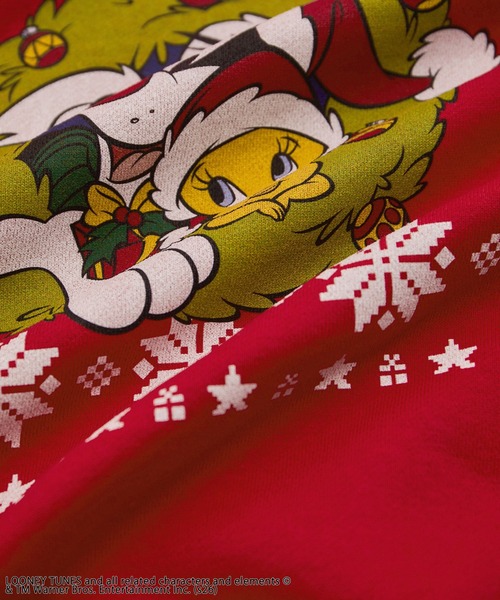 GOOD ROCK SPEED(グッドロックスピード)の「【GOOD ROCK SPEED/グッドロックスピード】Looney Tunes Sweatshirt ルーニー・テューンズ(スウェット・レディース・レッド系・FREE)」の12枚目の写真