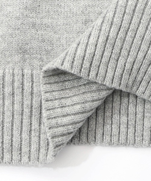 ScoLar(スカラー)の「153725:キャップネコ柄ジャガードニットプルオーバー(Tシャツ/カットソー・レディース・ブラック/杢グレー/ネイビー・M)」の5枚目の写真