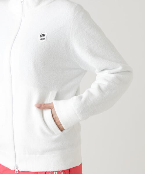 PEARLY GATES(パーリーゲイツ)の「【PEARLY GATES】裏付きニットスタンドブルゾン(ブルゾン・レディース・ネイビー/ホワイト・SMALL/MEDIUM/LARGE)」の7枚目の写真