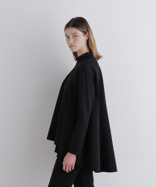 LE PHIL(ルフィル)の「◆ハイストレッチポンチスタンドカラーブラウス(シャツ/ブラウス・レディース・ホワイト/ネイビー/ブラック・F)」の16枚目の写真