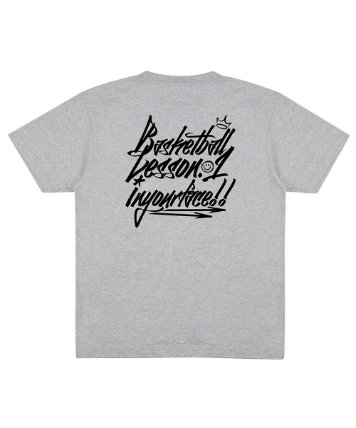 CREAM SODA LAB（クリームソーダラボ）の「バスケットボールレッスン.1 グレー ブラック（Tシャツ/カットソー・メンズ・その他・LARGE/MEDIUM/X-LARGE/XX-LARGE）」の2枚目の写真