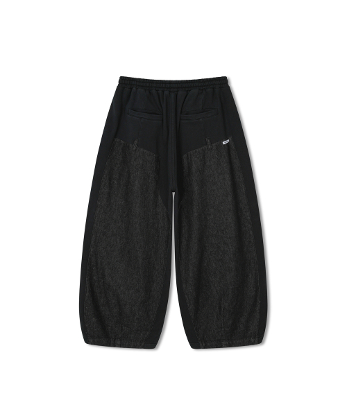 ANGLAN（アングラン）の「Denim Double Sweat Balloon Pants - Black（その他パンツ・メンズ・その他・FREE）」の9枚目の写真