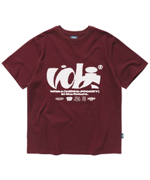 ビデオザキと一緒にTシャツ[バーガンディ]
