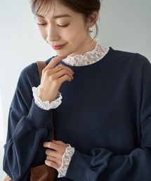 STYLE DELI（スタイルデリ）の「袖口から出すレーシィーインナートップス（Tシャツ/カットソー）」