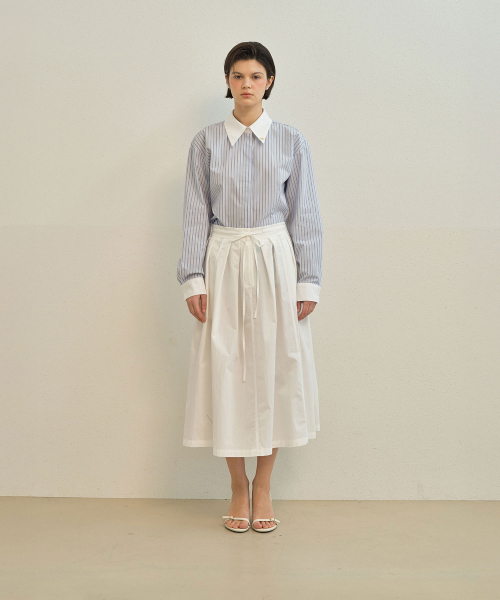 MAYVERU(メイバーユー)の「Atte Flare Skirt _ Ivory(スカート・レディース・アイボリー・FREE)」の2枚目の写真