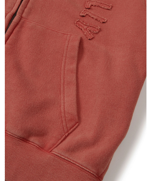 MMLG（エムエムエルジー）の「[Mmlg] WASHED APPLIQUE HOOD ZIPUP (SOLAR RED)（パーカー・レディース・その他・SMALL/MEDIUM/LARGE/X-LARGE）」の8枚目の写真