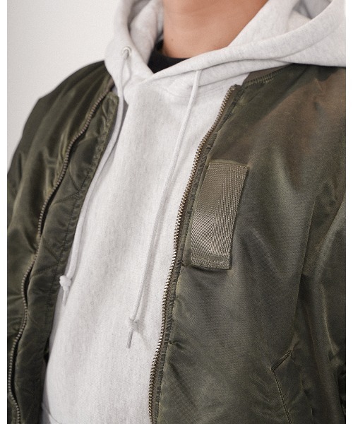 #Re:room（リルーム）の「カクタスハートウォッシュドヴィンテージMA-1（MA-1・メンズ・ダークブラック/ダークカーキ・S-M/M-L）」の13枚目の写真