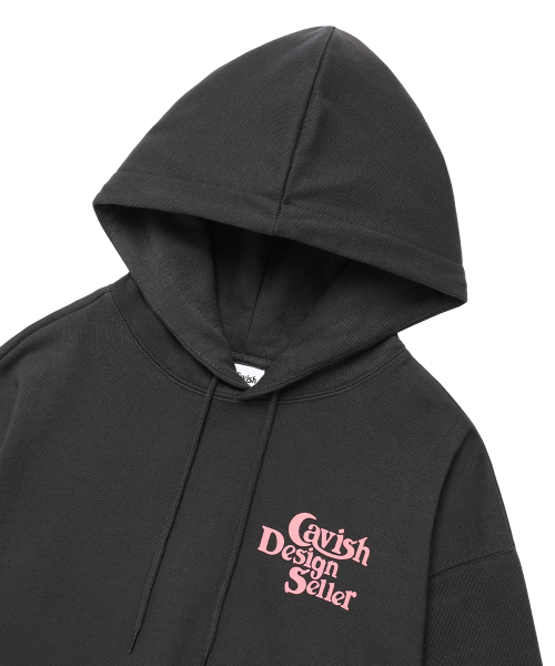 Cavish(カビシ)の「SELLER LOGO HOODIE CHARCOAL(PINK)(CV2BFUM400A)(パーカー・レディース・チャコール・X-LARGE/SMALL/MEDIUM/LARGE)」の22枚目の写真