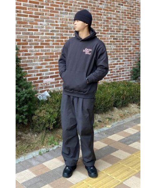 Cavish(カビシ)の「SELLER LOGO HOODIE CHARCOAL(PINK)(CV2BFUM400A)(パーカー・レディース・チャコール・X-LARGE/SMALL/MEDIUM/LARGE)」の21枚目の写真