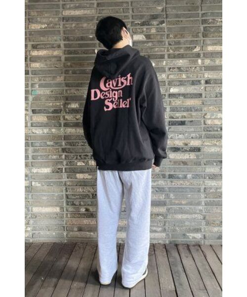Cavish(カビシ)の「SELLER LOGO HOODIE CHARCOAL(PINK)(CV2BFUM400A)(パーカー・レディース・チャコール・X-LARGE/SMALL/MEDIUM/LARGE)」の19枚目の写真