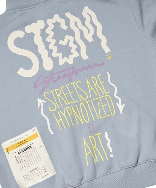 STIGMA(スティグマ)の「MEMORY OVERSIZED HOODIE BLUE GRAY(パーカー・メンズ・その他・LARGE)」の2枚目の写真