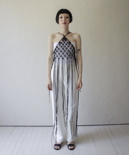 RUBATI(ルバティ)の「マクラメホルターネックドレス_バンダイクブラウン(ワンピース・レディース・その他・ONE SIZE)」の1枚目の写真