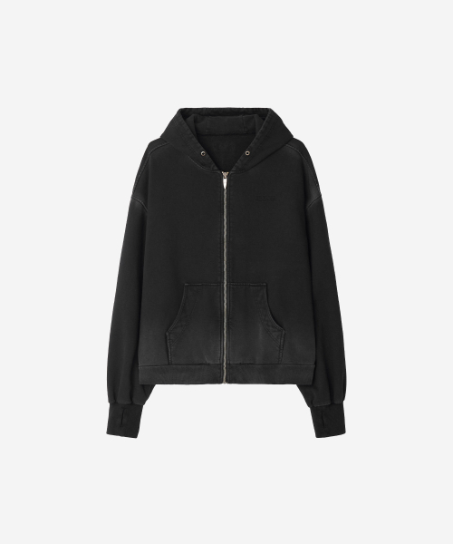 BLR(ビーエルアール)の「Damaged Dyeing Raw Cut Washing Sweat Hoodie Zip-Up(パーカー・メンズ・その他・SMALL/MEDIUM/LARGE)」の2枚目の写真