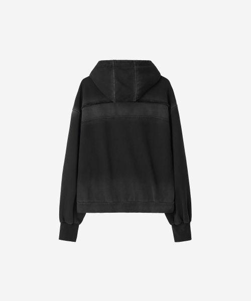 BLR(ビーエルアール)の「Damaged Dyeing Raw Cut Washing Sweat Hoodie Zip-Up(パーカー・メンズ・その他・SMALL/MEDIUM/LARGE)」の3枚目の写真