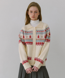 THING JACQUARD CARDIGAN_IVORY