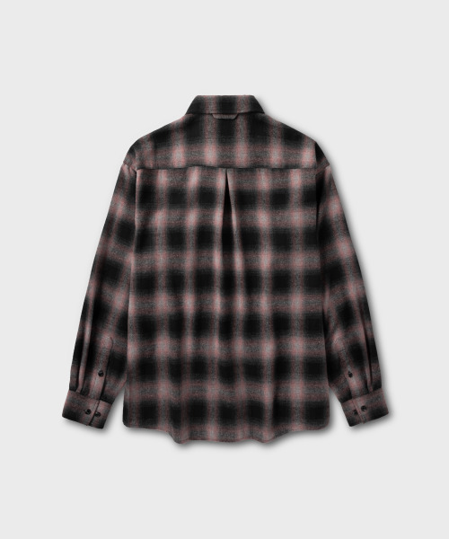NONBLANK（ノンブランク）の「フランネルオンブレチェックシャツ_PINK（ビジネスシャツ・メンズ・ピンク・MEDIUM/LARGE/X-LARGE）」の2枚目の写真
