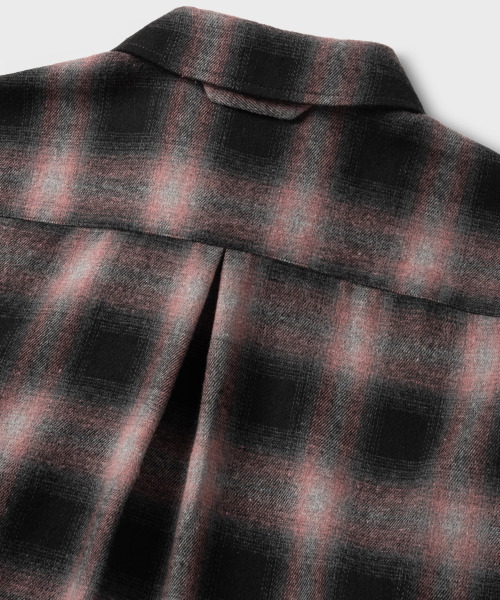 NONBLANK（ノンブランク）の「フランネルオンブレチェックシャツ_PINK（ビジネスシャツ・メンズ・ピンク・MEDIUM/LARGE/X-LARGE）」の6枚目の写真