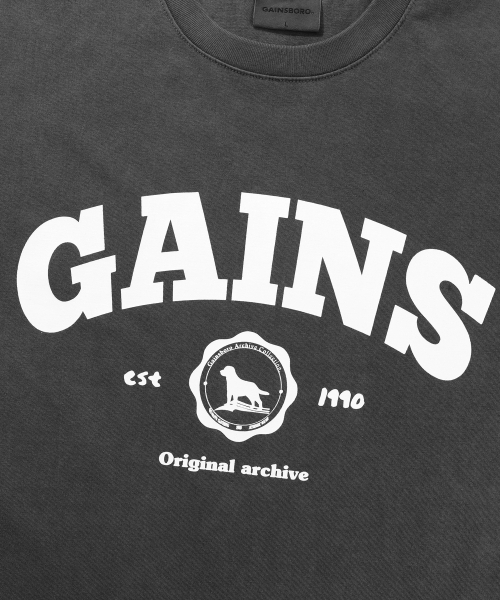 GAINSBORO（ゲインズボロ）の「[クールコットン] ピグメントニュゴールデンTシャツ_ダークグレー（Tシャツ/カットソー・レディース・その他・LARGE/MEDIUM/SMALL/X-SMALL）」の4枚目の写真