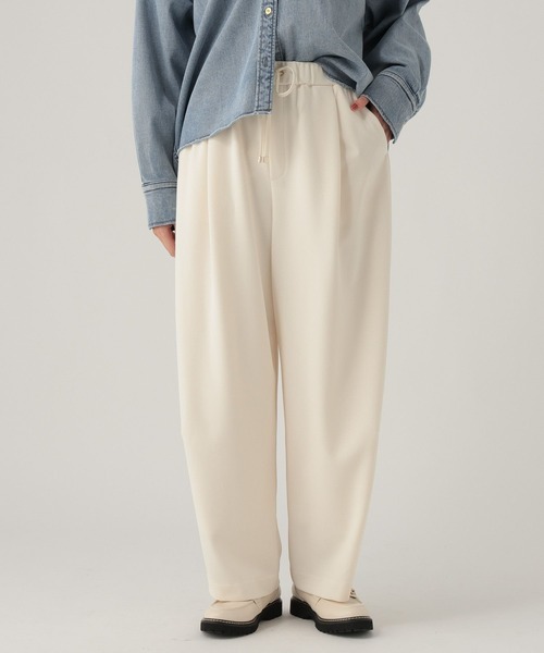 Elura(エルーラ)の「サマ見えリラクシーカーブパンツ/636927(その他パンツ・レディース・ダークブラウン/オフホワイト/ブラック・MEDIUM/LARGE)」の6枚目の写真