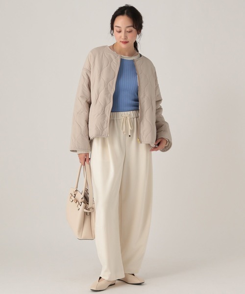 Elura(エルーラ)の「サマ見えリラクシーカーブパンツ/636927(その他パンツ・レディース・ダークブラウン/オフホワイト/ブラック・MEDIUM/LARGE)」の4枚目の写真