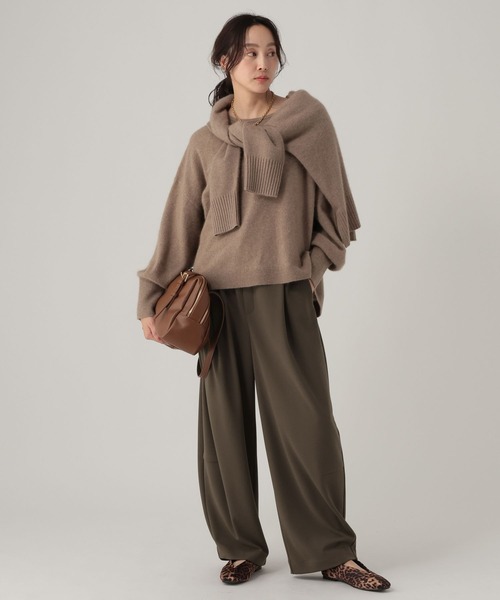 Elura(エルーラ)の「サマ見えリラクシーカーブパンツ/636927(その他パンツ・レディース・ダークブラウン/オフホワイト/ブラック・MEDIUM/LARGE)」の22枚目の写真