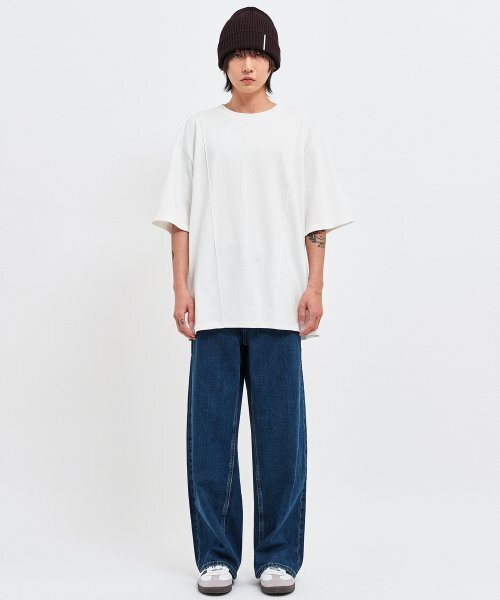 C WEAR BY THE GENIUS(シーウェアバイザジーニアス)の「ワイドデニムパンツブルー(デニムパンツ・メンズ・その他・2XL)」の3枚目の写真
