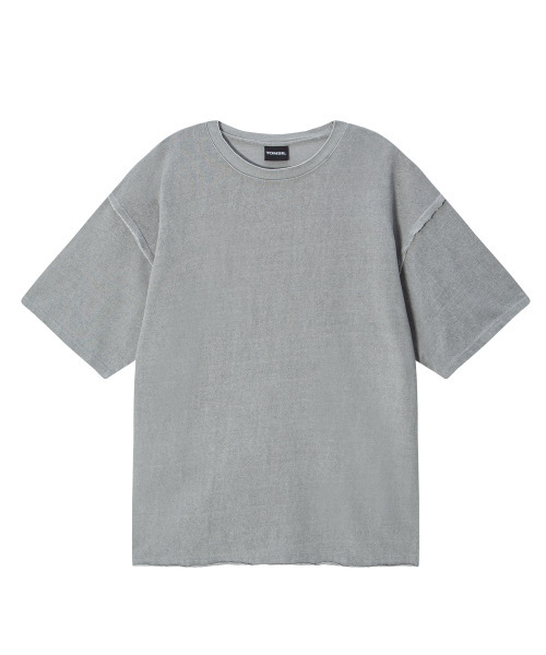 TONSIL(トンスル)の「ピグメントカットオフ半袖Tシャツライトグレー(Tシャツ/カットソー・レディース・ライトグレー・FREE)」の18枚目の写真