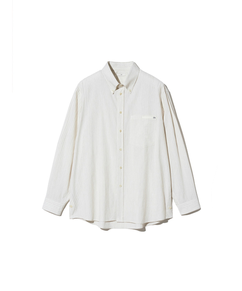 KIJUN MEN（キジュンメンズ）の「Natural Stripe Button Down Shirt Ivory（シャツ/ブラウス・メンズ・その他・MEDIUM/LARGE/X-LARGE）」の7枚目の写真