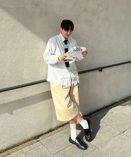 KIJUN MEN（キジュンメンズ）の「Natural Stripe Button Down Shirt Ivory（シャツ/ブラウス・メンズ・その他・MEDIUM/LARGE/X-LARGE）」の6枚目の写真
