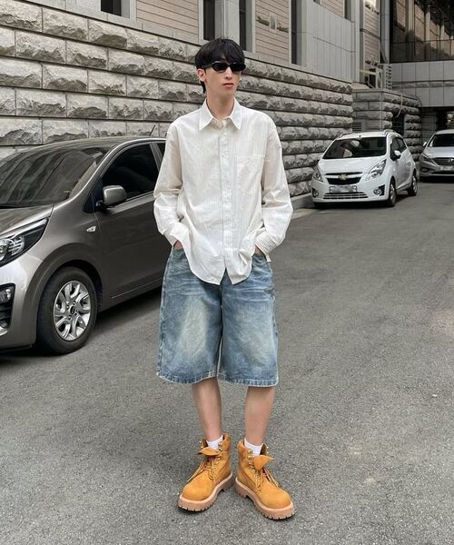 KIJUN MEN（キジュンメンズ）の「Natural Stripe Button Down Shirt Ivory（シャツ/ブラウス・メンズ・その他・MEDIUM/LARGE/X-LARGE）」の5枚目の写真