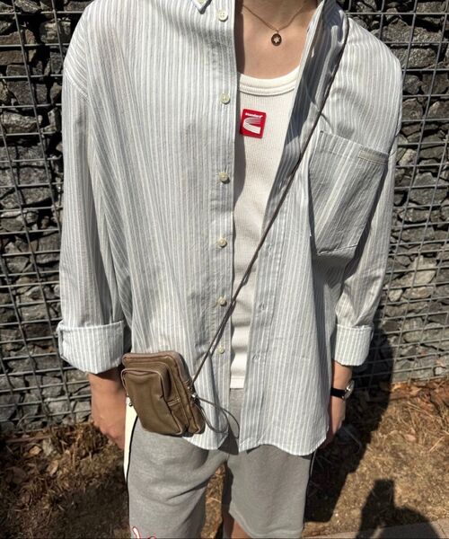 KIJUN MEN（キジュンメンズ）の「Natural Stripe Button Down Shirt Ivory（シャツ/ブラウス・メンズ・その他・MEDIUM/LARGE/X-LARGE）」の4枚目の写真