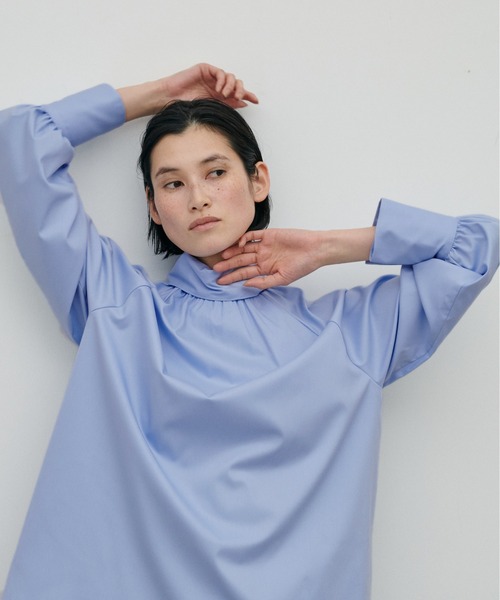 LARUTA（ラルータ）の「【LARUTA】セレモニー対応可／ボータイリボンギャザーブラウス（シャツ/ブラウス・レディース・ネイビー/オフホワイト/サックスブルー・FREE）」の22枚目の写真