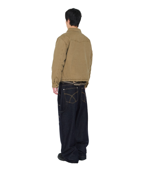 AAKAM（アーカム）の「Lined Double Knee Denim Pants (Blue)（デニムパンツ・レディース・その他・1/2）」の12枚目の写真