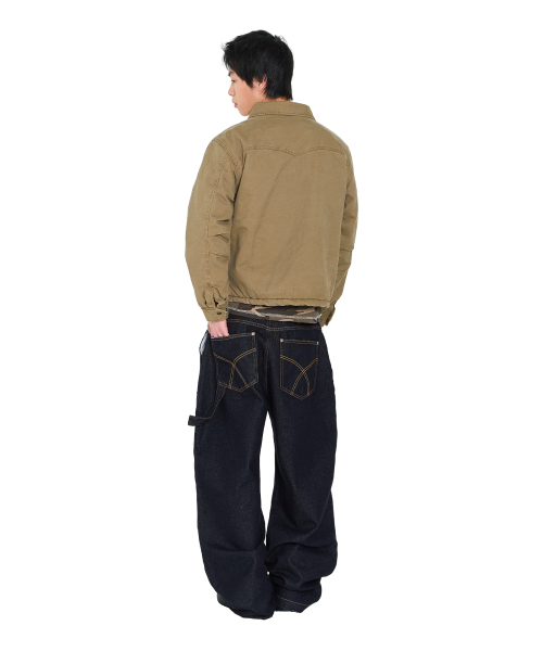 AAKAM（アーカム）の「Lined Double Knee Denim Pants (Blue)（デニムパンツ・レディース・その他・1/2）」の13枚目の写真