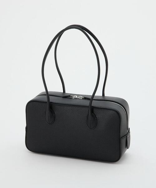 martinique（マルティニーク）の「《追加》《別注》【MAISON CANAU/メゾンカナウ】EW-MINI-BOXBOSTON（ハンドバッグ・レディース・ブラック/アイボリー・FREE）」の4枚目の写真