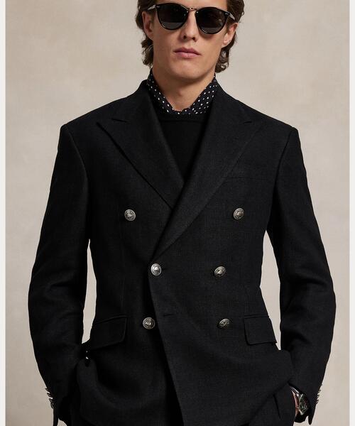 美品✨️ローレンラルフローレン リネン100% テーラードジャケット 3L相当 セール】Polo テーラード リネン ドビー ジャケット（テーラード