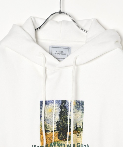 GLOBAL WORK(グローバルワーク)の「ATELIER GLOBAL WORK/スウェットパーカー/636509(パーカー・メンズ・グレー系その他5/ホワイト系その他6/ホワイト系その他5/ブラック・MEDIUM/SMALL/LARGE)」の17枚目の写真