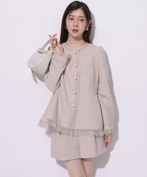 ツィードハイウエストショートパンツ（その他パンツ）｜Rirandture（リ