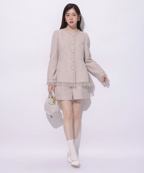 Rirandture ツィードハイウエストショートパンツ ツィードハイウエストショートパンツ（その他パンツ）｜Rirandture（リ