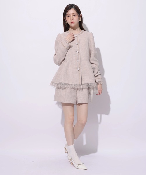 ツィードハイウエストショートパンツ（その他パンツ）｜Rirandture（リ