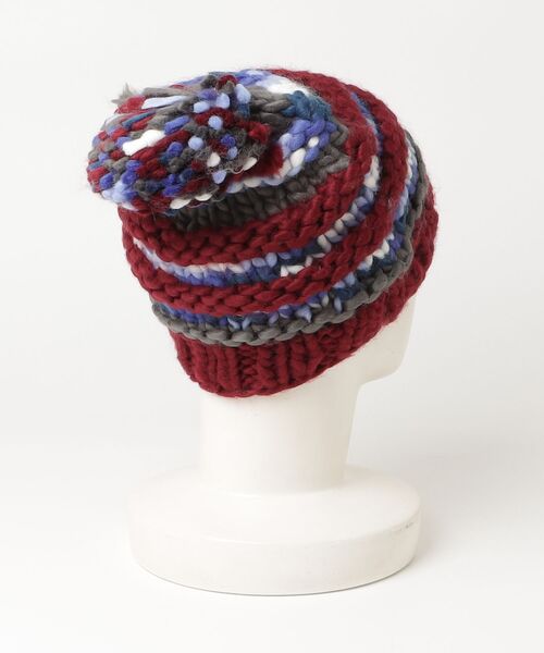 newhattan（ニューハッタン）の「【T14】【new hattan/ニューハッタン】100% acrylic hand knitted hats with velvet lining（ニットキャップ/ビーニー・メンズ・C/ブラック/A/B・FREE）」の10枚目の写真