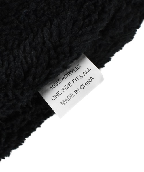 newhattan（ニューハッタン）の「【T14】【new hattan/ニューハッタン】100% acrylic hand knitted hats with velvet lining（ニットキャップ/ビーニー・メンズ・C/ブラック/A/B・FREE）」の8枚目の写真