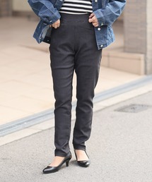 A HAPPY MARILYN（アハッピーマリリン）の「【選べる2丈】裏起毛 ストレッチ ウエストゴム 楽暖 美脚 レギパン（チノパンツ）」