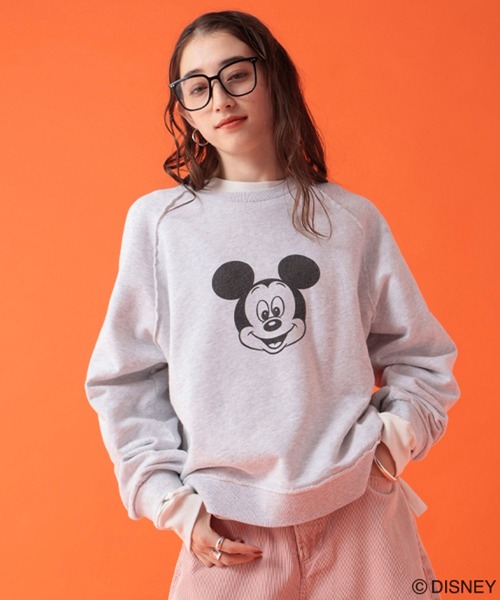 GEORGE'S(ジョージズ)の「【DISNEY】ミッキーマウス/ラグランスウェット(スウェット・レディース・チャコールグレー/杢グレー/キャメル・FREE)」の1枚目の写真