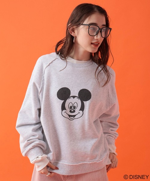 GEORGE'S(ジョージズ)の「【DISNEY】ミッキーマウス/ラグランスウェット(スウェット・レディース・チャコールグレー/杢グレー/キャメル・FREE)」の9枚目の写真