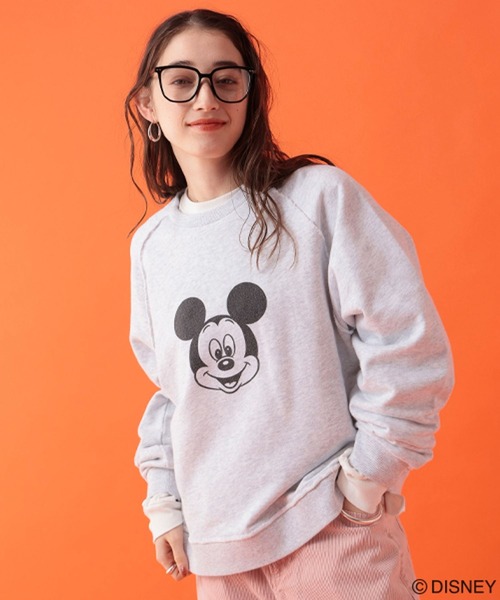 GEORGE'S(ジョージズ)の「【DISNEY】ミッキーマウス/ラグランスウェット(スウェット・レディース・チャコールグレー/杢グレー/キャメル・FREE)」の10枚目の写真