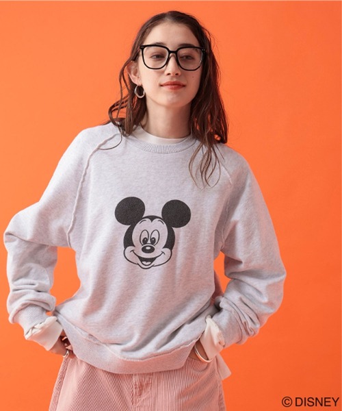 GEORGE'S(ジョージズ)の「【DISNEY】ミッキーマウス/ラグランスウェット(スウェット・レディース・チャコールグレー/杢グレー/キャメル・FREE)」の7枚目の写真