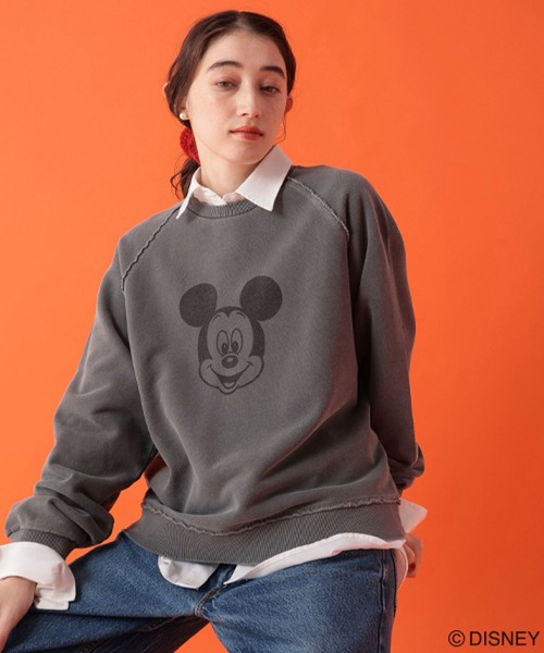 GEORGE'S(ジョージズ)の「【DISNEY】ミッキーマウス/ラグランスウェット(スウェット・レディース・チャコールグレー/杢グレー/キャメル・FREE)」の15枚目の写真