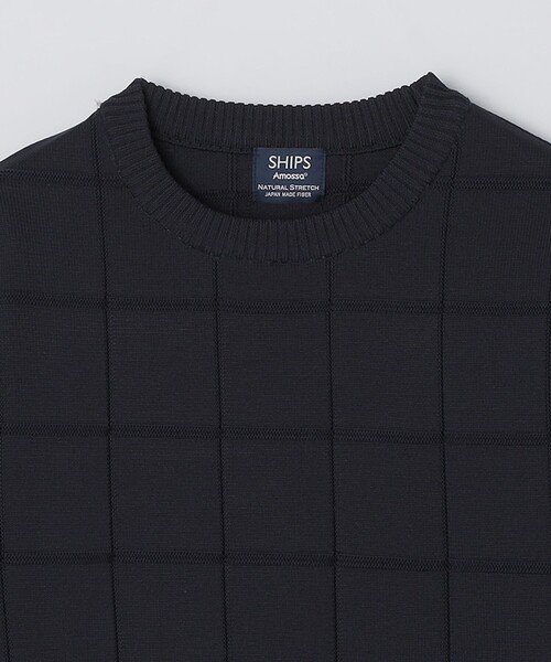 SHIPS（シップス）の「SHIPS:〈手洗い可能〉アモッサ ブロックリンクス ロングスリーブ（ニット/セーター・メンズ・ネイビー/オフホワイト/グレー・X-LARGE/LARGE/MEDIUM/SMALL）」の19枚目の写真
